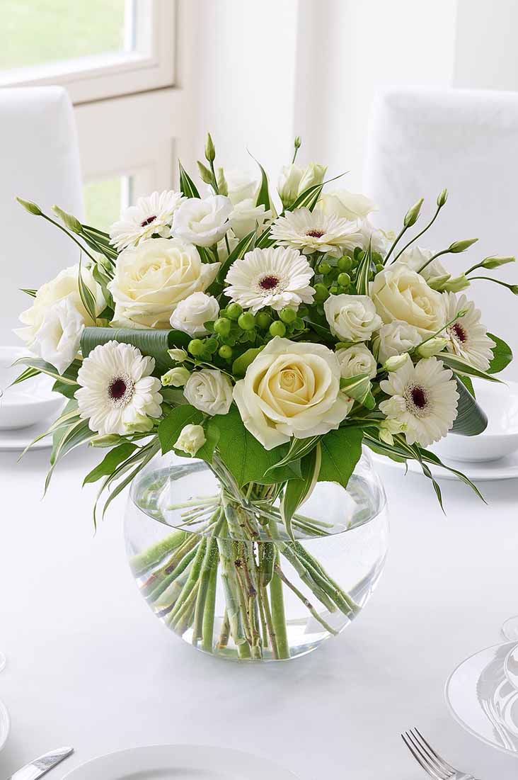Classical Whites Floral Globe | Diana Kaye Florist
