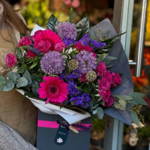 DK Hand Tied Bouquet Pretty in Pink